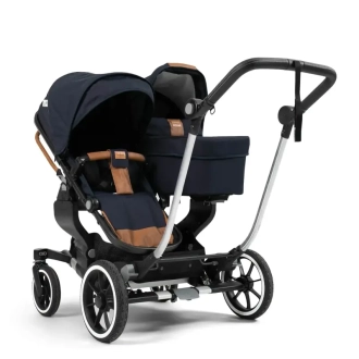 Коляска для двойни 2 в 1 Emmaljunga NXT Twin Outdoor Navy/Синий - Фото 7