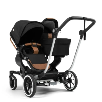 Коляска для двійні 2 в 1 Emmaljunga NXT Twin Outdoor Black/Чорний - Фото 3