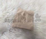 Шапочка без завязок M&Ababy 36р, рубчик Бежевый