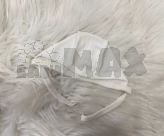 Шапочка с завязками M&Ababy 36р, рубчик Молочный