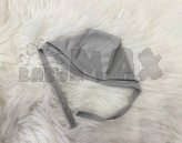 Шапочка с завязками M&Ababy 36р, рубчик Серый