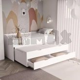 Кровать подростковая двухъярусная Furnigrade ЛД-1 190×80 см Белый