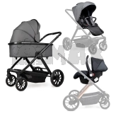 Коляска трансформер 3 в 1 Ninos Estrella Grey Black/Серый