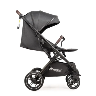 Коляска прогулочная Ninos Nava Black Grafit/Черный - Фото 4