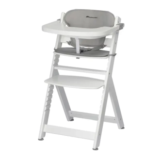 Стульчик для кормления с вкладышем BEBE CONFORT Timba White/Gray/Серый - Фото 3