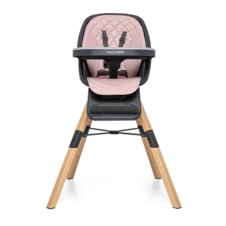 Стульчик для кормления Muuvo Choc2 Powder Pink New Розовый - Фото 2