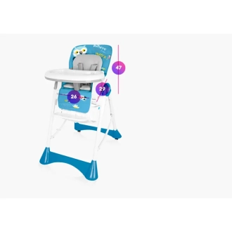Стульчик для кормления Baby Design Pepe NEW 05 TURQUOISE/Бирюзовый - Фото 2