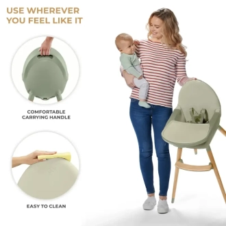 Стільчик для годування 2 в 1 Kinderkraft Fini 2 Green/Зелений - Фото 6