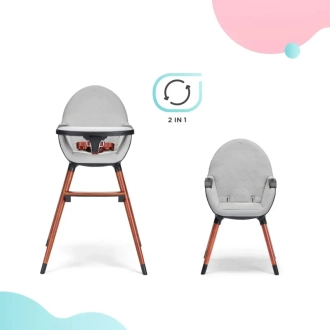 Стульчик для кормления 2 в 1 Kinderkraft Finix Ecru/Бежевый - Фото 4