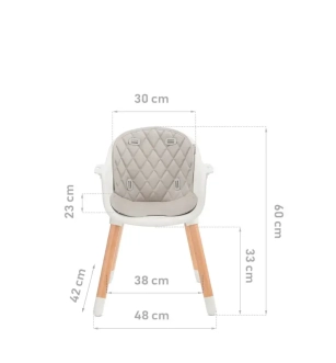 Стільчик для годування Babytiger Tini Gray/Сірий - Фото 1