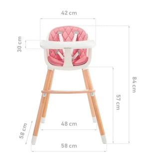 Стільчик для годування Babytiger Tini Pink/Рожевий - Фото 6