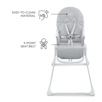 Стульчик для кормления Kinderkraft Binci Light Grey/Серый - Фото 3