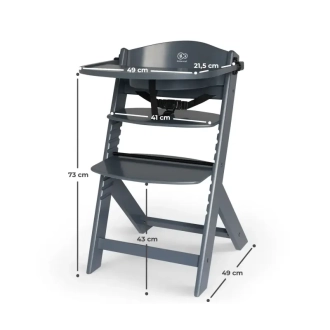 Стільчик для годування Kinderkraft Enock Gray/Сірий - Фото 2