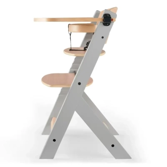 Стульчик для кормления Kinderkraft Enock Gray Wood/Серый - Фото 2