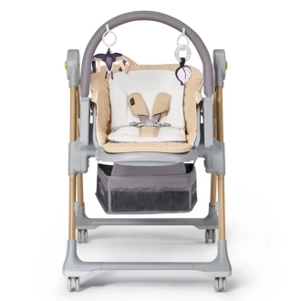 Стульчик для кормления Kinderkraft Lastree Beige Wood Бежевый - Фото 1