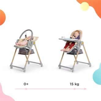 Стульчик для кормления Kinderkraft Lastree Beige Wood Бежевый - Фото 7