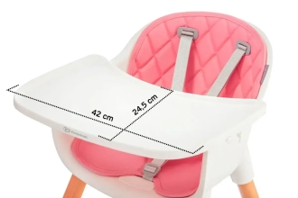 Стільчик для годування Kinderkraft Sienna Pink/Рожевий - Фото 5