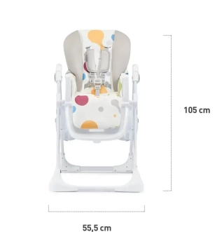 Стільчик для годування Kinderkraft Yummy Multi/Білий - Фото 1