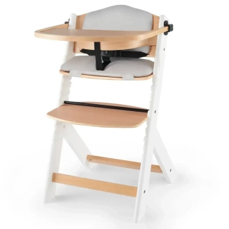 Стульчик для кормления с подушкой Kinderkraft Enock White Wood Белый - Фото 7