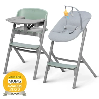 Стільчик для годування з шезлонгом Kinderkraft Livy Calmee Olive Green/Оливковий - Фото 4