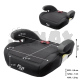 Автокресло бустер Carrello Plus CRL-16007 Storm Grey+направляющий ремень 75см /5/ Серый