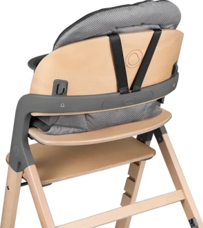 Стульчик для кормления Lionelo Megan Grey Wood/Серый - Фото 3