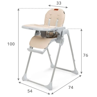 Стульчик для кормления Kidwell Beno Beige/Бежевый - Фото 4
