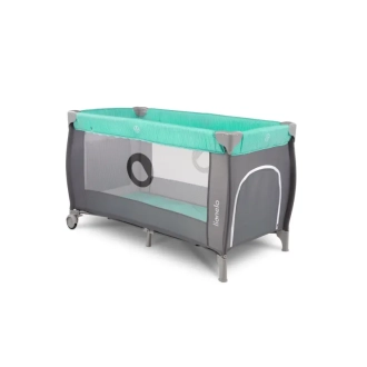 Манеж Lionelo Sven Plus Turquoise/grey/Серо-зеленый - Фото 1