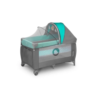 Манеж Lionelo Sven Plus Turquoise/grey/Серо-зеленый - Фото 2