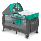 Манеж Lionelo Sven Plus Turquoise/grey/Серо-зеленый