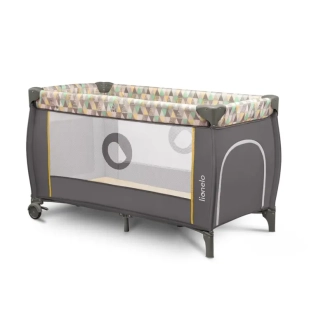 Манеж Lionelo Sven Plus Yellow Scandi/Сиро-желтый - Фото 4