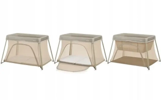 Манеж Lionelo Alice Beige Olive/Бежевий - Фото 4