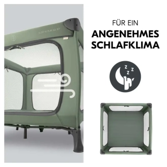 Манеж Hauck Sleep N Play SQ Dark Green/Зеленый - Фото 1