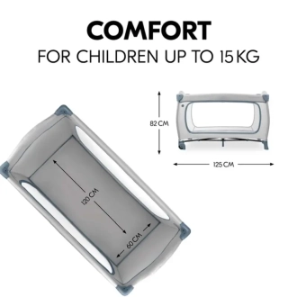 Манеж Hauck Sleep N Play Go Plus Dusty Blue/ Серо-голубой - Фото 1