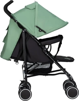 Коляска прогулочная FreeON Simple Black/Dark green/Зеленый - Фото 4