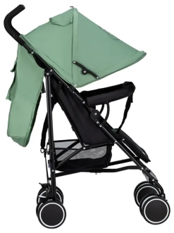 Коляска прогулочная FreeON Simple Black/Dark green/Зеленый - Фото 5