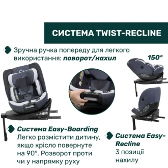 Автокресло 40-150 см Chicco EverOne i-Size Синий - Фото 2
