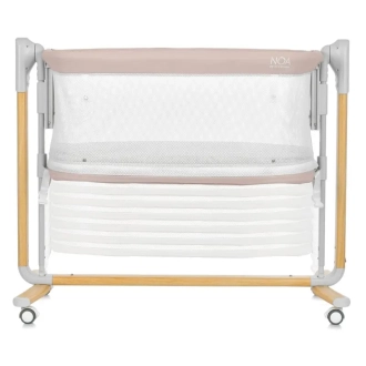 Кроватка приставная манеж El Camino NOA ME 1125-W Beige/Бежевый - Фото 7