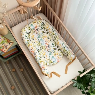 Кокон для новорожденного MSonya (Маленькая Соня) Nordic Бохо Горчица - Фото 1