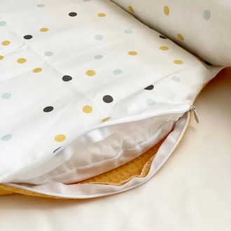 Кокон для новорожденного MSonya (Маленькая Соня) Nordic Горошки Горчица - Фото 3