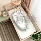 Кокон для новорожденного MSonya (Маленькая Соня) Nordic Эвкалипт Мятный