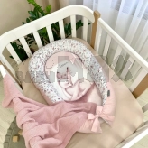 Кокон для новорожденного MSonya (Маленькая Соня) Art Design Олененок Розовый