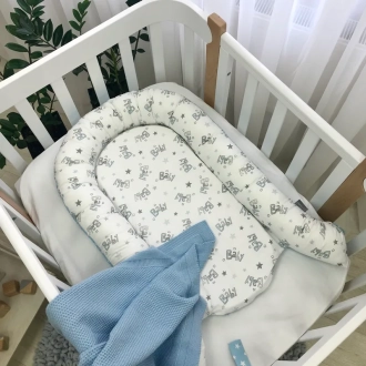 Кокон для новонародженого MSonya (Маленька Соня) Baby Design Baby Сіро-блакитний - Фото 2