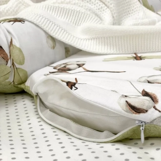 Кокон для новорожденного MSonya (Маленькая Соня) Baby Design Хлопок Зеленый - Фото 1