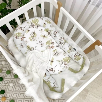 Кокон для новорожденного MSonya (Маленькая Соня) Baby Design Хлопок Зеленый - Фото 2
