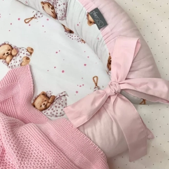 Кокон для новорожденного MSonya (Маленькая Соня) Baby Design Мишка в одеяле Белый - Фото 3