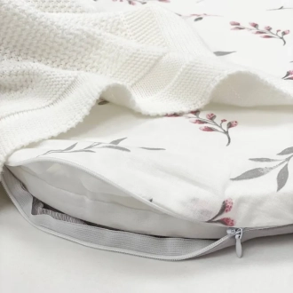 Кокон для новорожденного MSonya (Маленькая Соня) Baby Design Веточки котики Пудровый - Фото 4