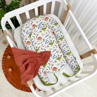 Кокон для новорожденного MSonya (Маленькая Соня) Baby Design Дино Оливковый - Фото 3