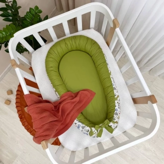 Кокон для новорожденного MSonya (Маленькая Соня) Baby Design Дино Оливковый - Фото 4