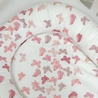 Кокон для новорожденного MSonya (Маленькая Соня) Baby Design Бабочки Розовый - Фото 2